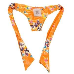 Savage x Fenty Floral Orange Bikini Bottom
